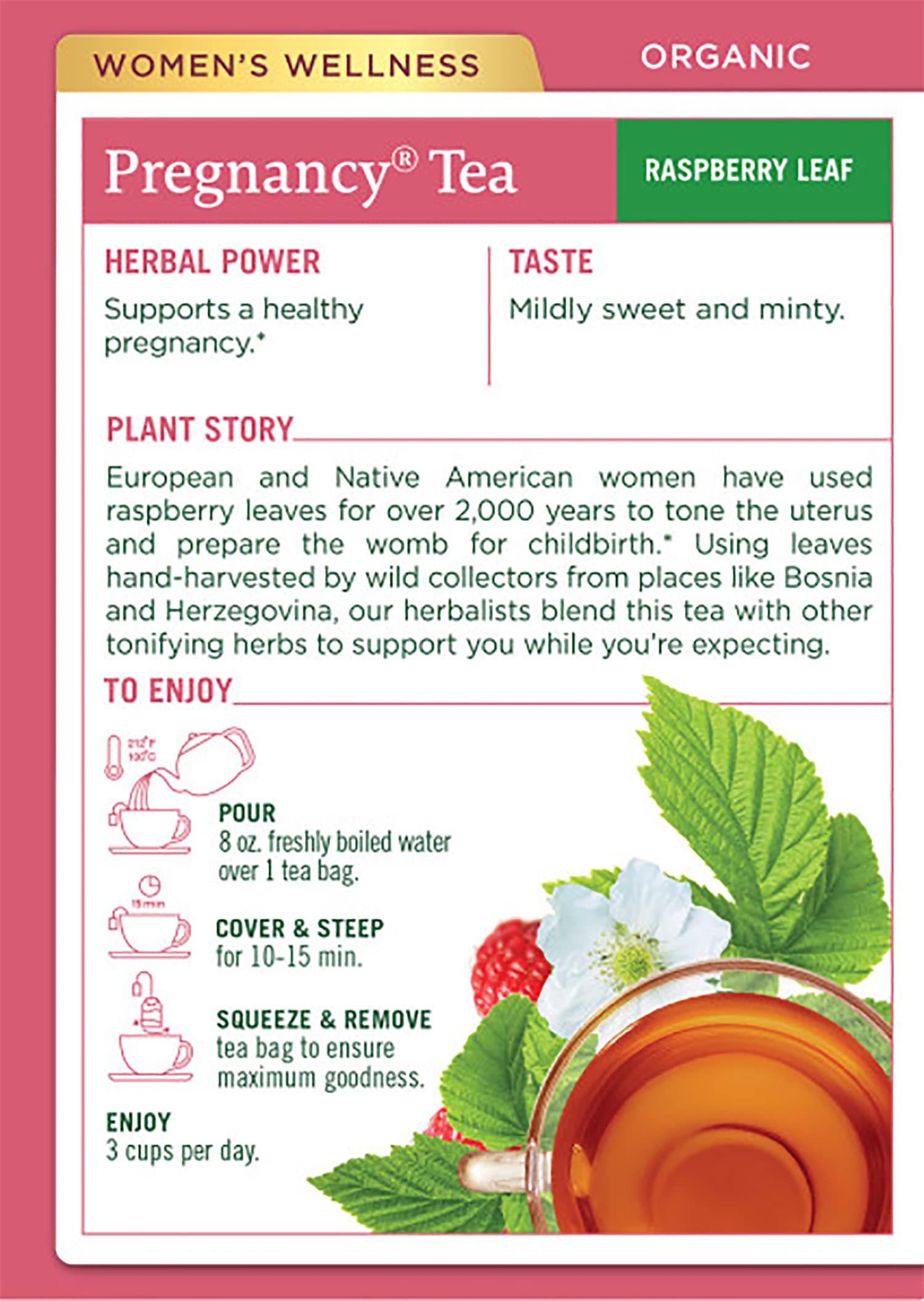 TRADITIONAL MEDICINALS HERB TEA,OG1,PREGNANCY, 16 BAG - Image 3