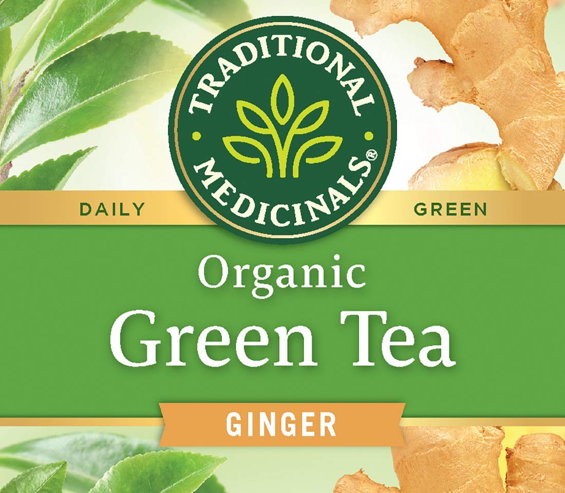 Traditional Medicinals Organic Green Tea Ginger Herbal Tea, Promotes Healthy Digestion, (Pack of 2) Total 32 Tea Bags - Image 6