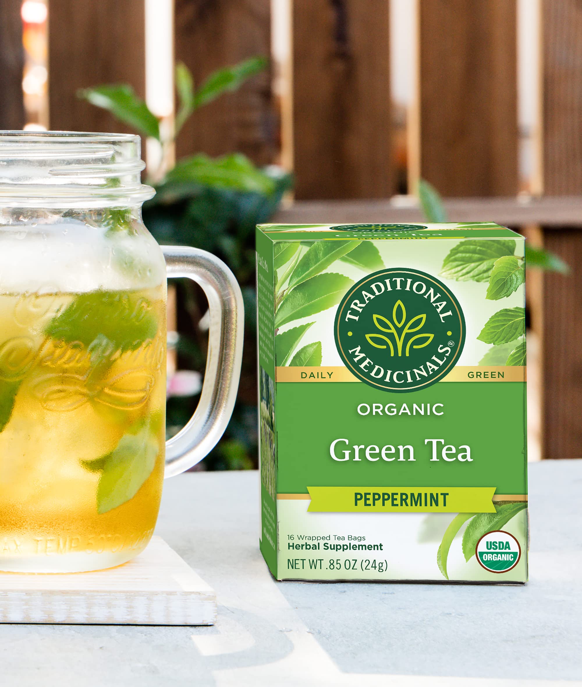 Traditional Medicinals Organic Green Tea Peppermint Herbal Tea, Alleviates Digestive Discomfort, (Pack of 3) - 48 Tea Bags Total - Image 7