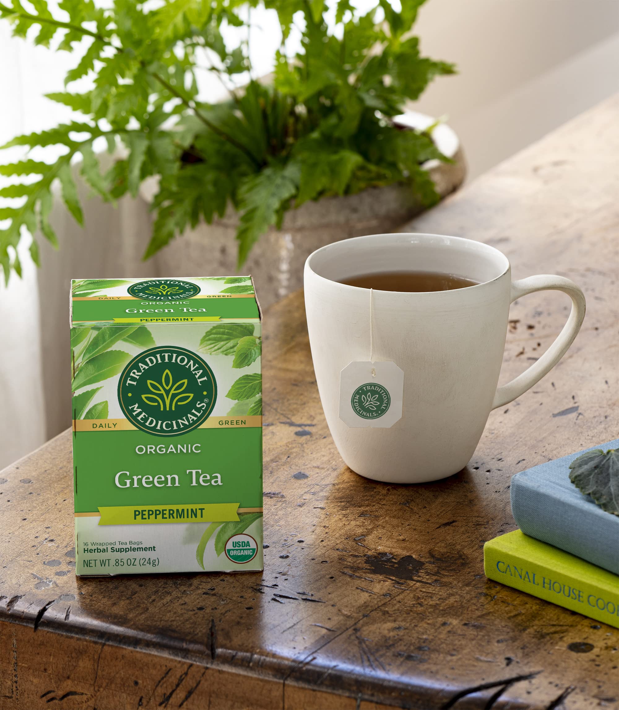 Traditional Medicinals Organic Green Tea Peppermint Herbal Tea, Alleviates Digestive Discomfort, (Pack of 3) - 48 Tea Bags Total - Image 8