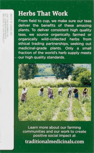 Traditional Medicinals Organic, Lemon Balm - Supports Stress Relief & Digestive Health - Kosher, Non-GMO, Caffeine-Free, Compostable - 16 Tea Bags - Image 12