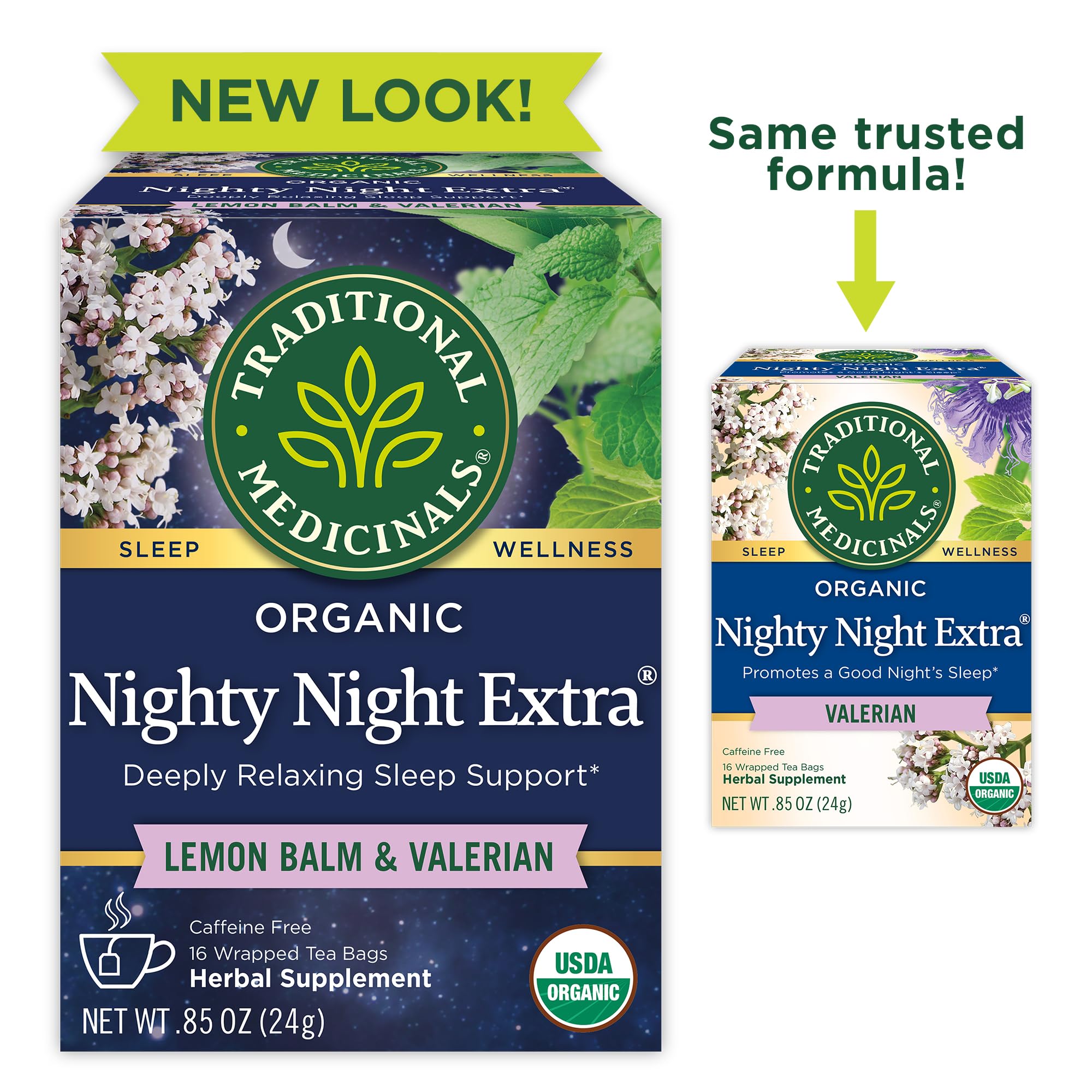 Traditional Medicinals Organic Nighty Night Extra Tea With Valerian Root for Relaxation, 16 Tea Bags (Pack of 1) - Image 10