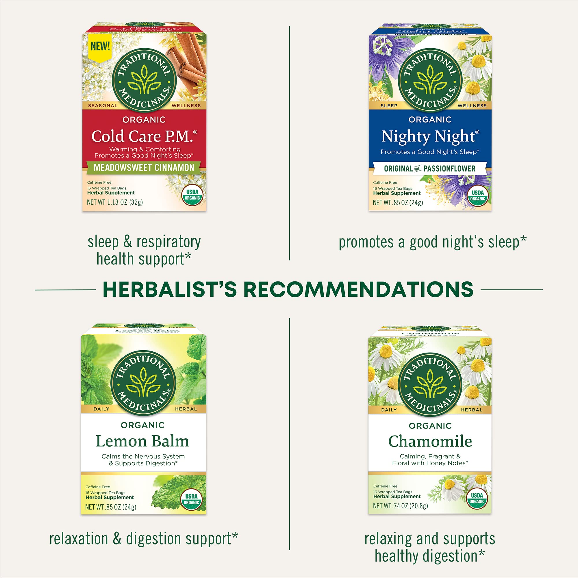 Traditional Medicinals Organic Nighty Night Extra Tea With Valerian Root for Relaxation, 16 Tea Bags (Pack of 1) - Image 7