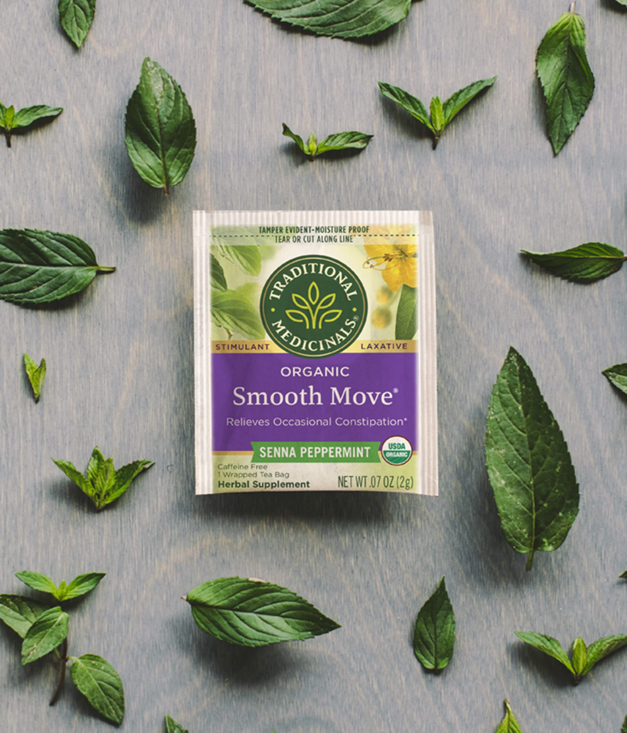 Traditional Medicinals Organic Smooth Move Peppermint Laxative Tea, 16 Tea Bags (Pack of 1) - Image 6