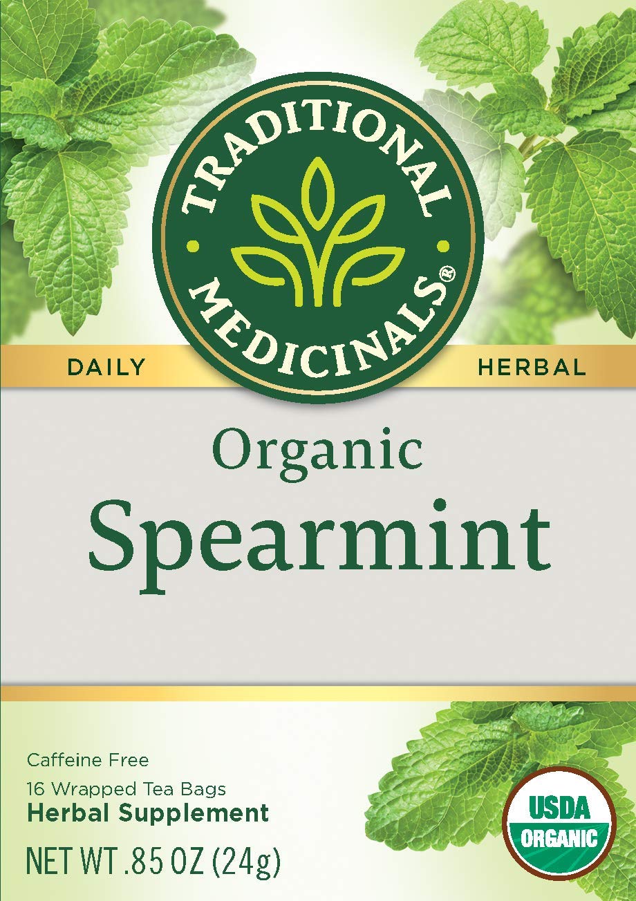 Traditional Medicinals Organic Spearmint Herbal Tea, Healthy & Refreshing, (Pack of 1) - 16 Tea Bags - Image 3