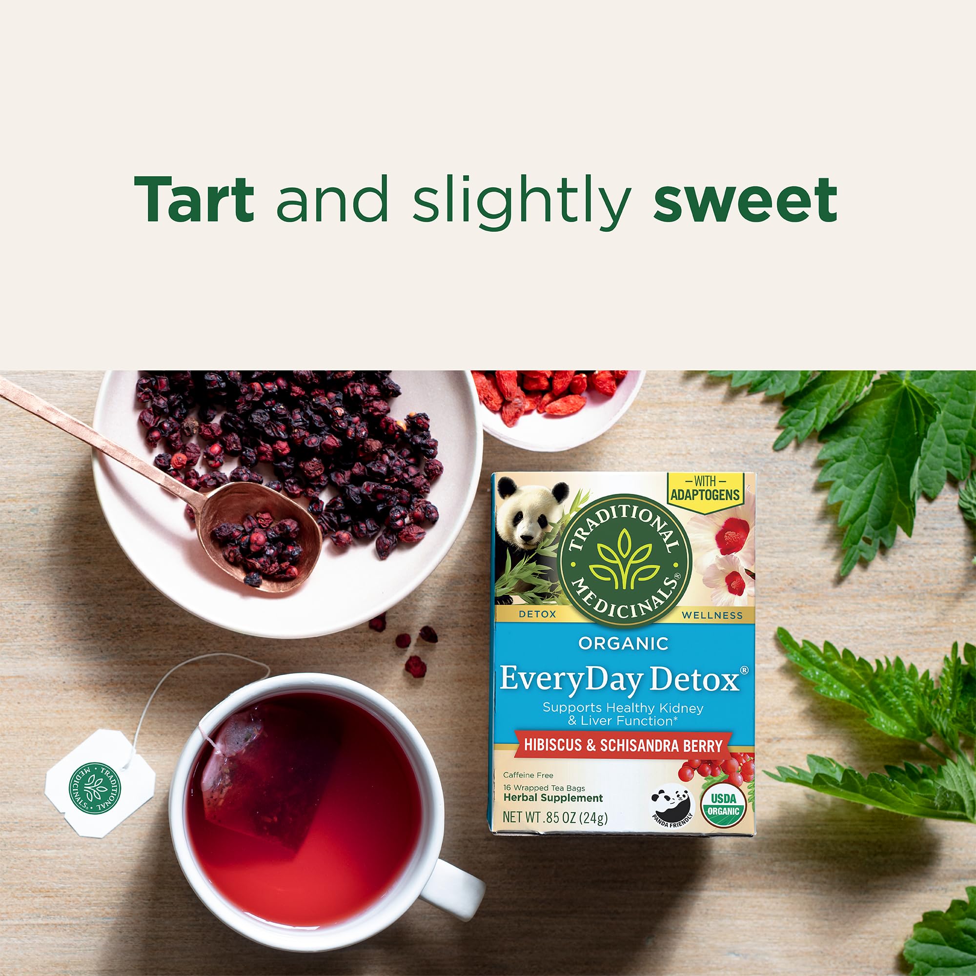 Traditional Medicinals Tea, Organic Everyday Detox Schisandra Berry, Supports Healthy Liver Function, Detox, 16 Tea Bags - Image 4