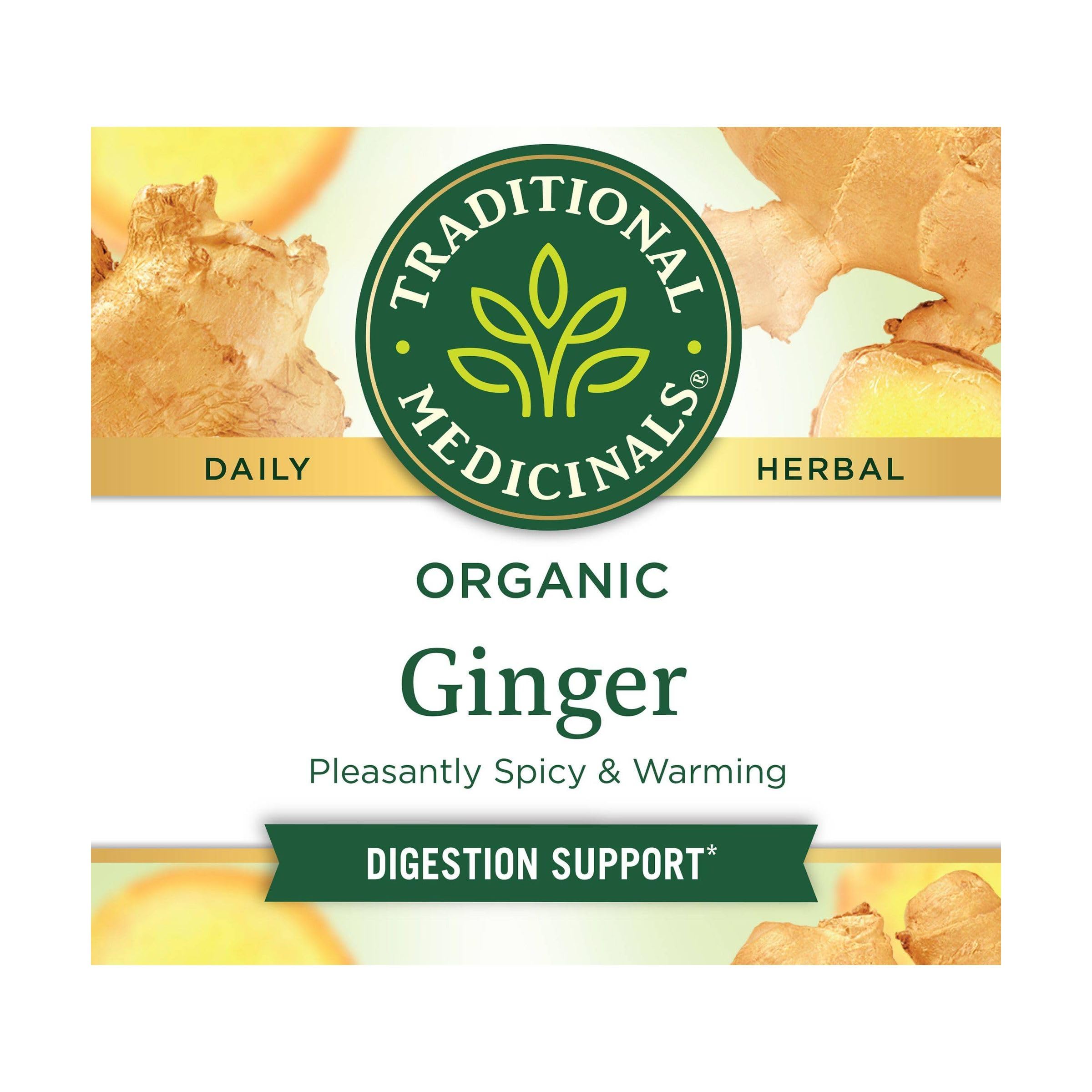 Traditional Medicinals Tea, Organic Ginger, Healthy Digestion, Pleasantly Spicy & Warming, 16 Tea Bags - Image 4