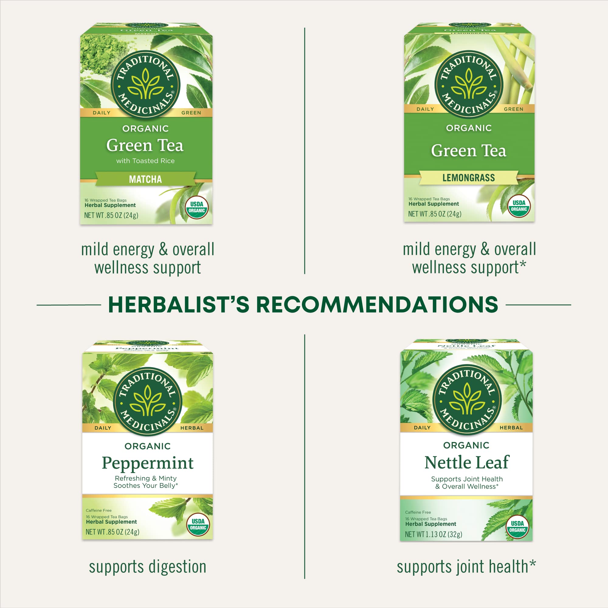 Traditional Medicinals Tea, Organic Green Tea Ginger, Promotes Healthy Digestion, 96 Tea Bags (6 Pack) - Image 7