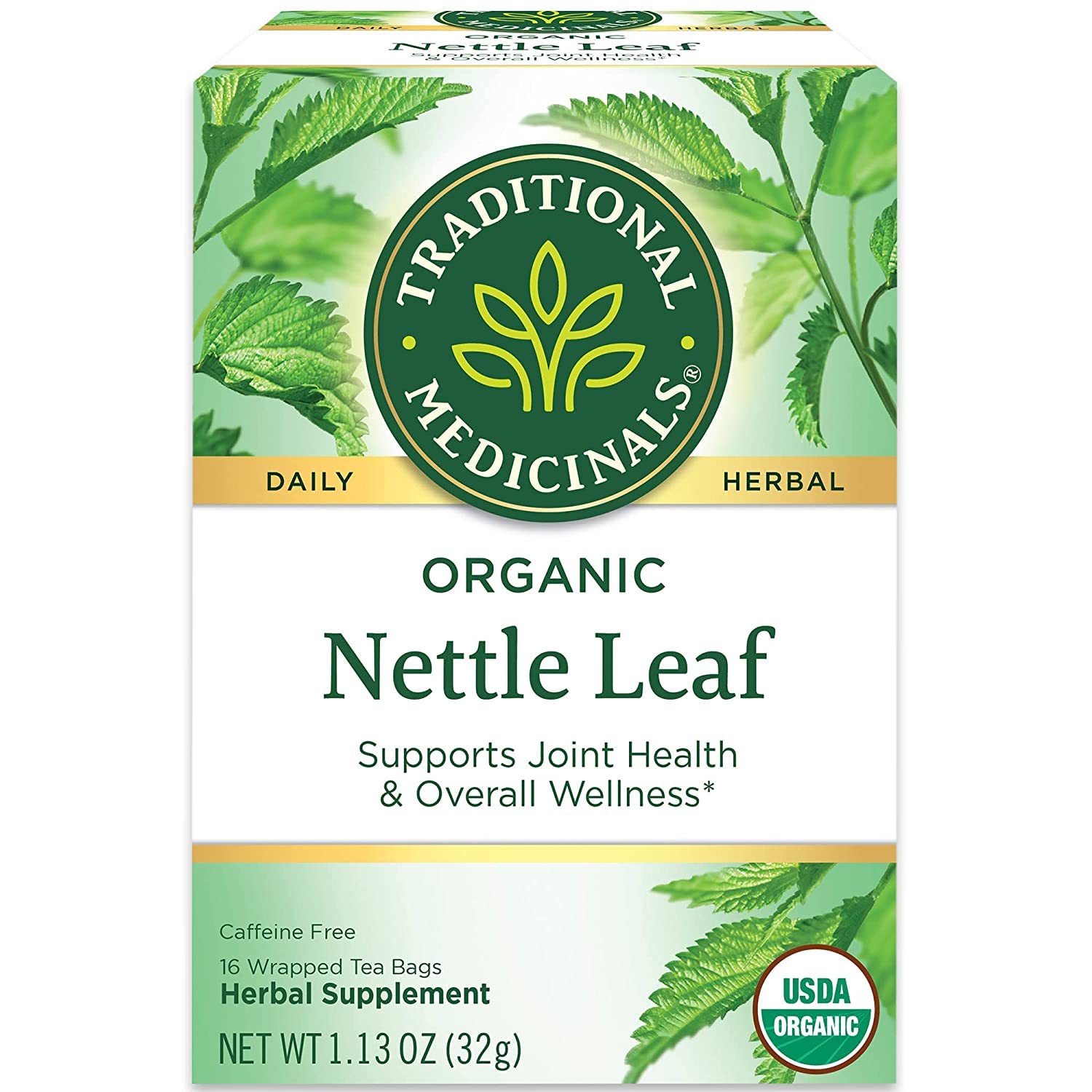 Traditional Medicinals Tea, Organic Nettle Leaf, Supports Joint Health, 48 Tea Bags (3 Pack) - Image 3